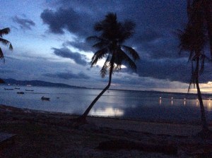 later that evening as the sun set over Koh Pha-Ngan...